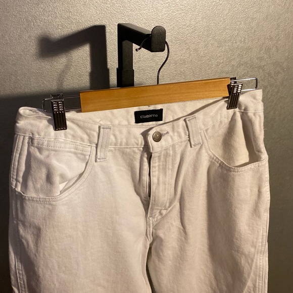 CLAIBORNE | mens white straight leg denim - Picture 2 of 4